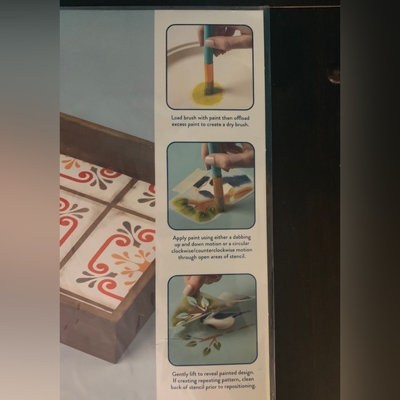 New Set Hello Hobby Reusable Stencils - 5 Designs - Crafts Graffiti DIY Painting - Picture 7 of 8